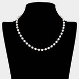 Secret Box 14K Gold Dipped Pearl Station Necklace