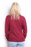 Women's Long Sleeves Cowl Neck Knitted Sweater