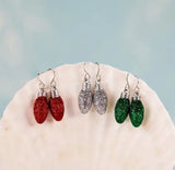 Sparkly Christmas Bulb Earrings