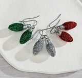 Sparkly Christmas Bulb Earrings