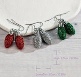 Sparkly Christmas Bulb Earrings