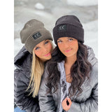Reflective Solid Unisex C.C Beanie: Black