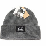 Reflective Solid Unisex C.C Beanie: Dk. Grey