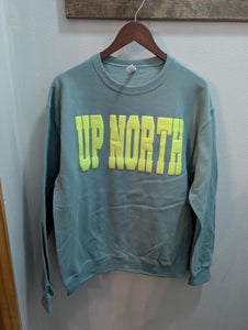 "Up North" Crewneck - Turquoise