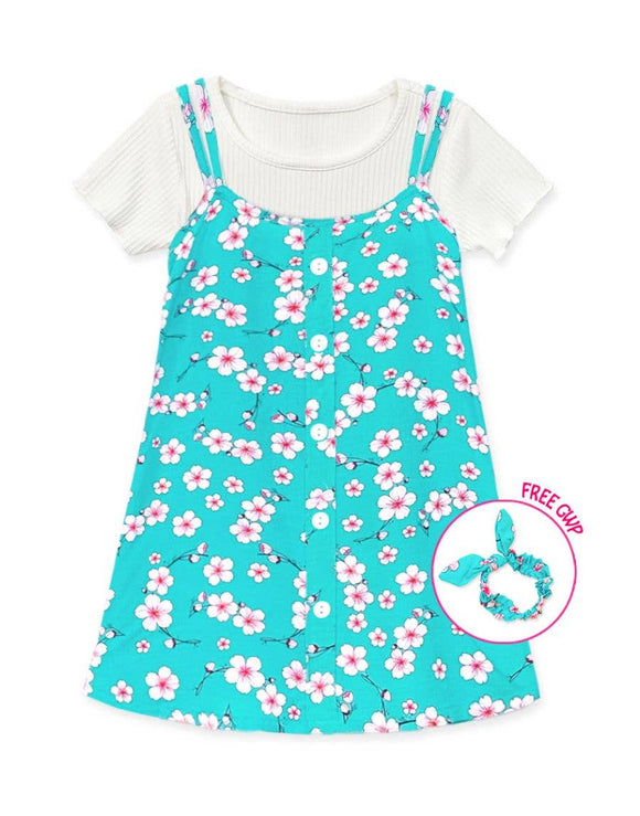 Girl's 2 PC Floral Dress Set