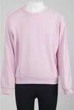 Girls Soft Scuba Zuri Crew Neck Sweatshirt - Pink Lavender