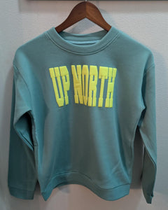 Youth "Up North" Crewneck - Turquoise