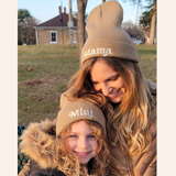 Matching Knit Hats- Mini- Tan: Youth Size
