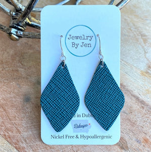 Lora Earrings: Dark Teal