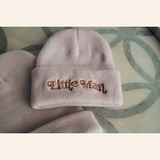 Matching Knit Hats- Little Man- Beige: Youth Size