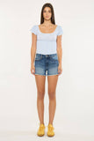 KanCan High Rise Dark Denim Shorts - KC9212D