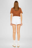 KanCan High Rise White Denim Shorts - KC6216NWT