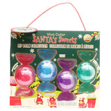 Viva Color "Santa's Sweets" Candy-Shaped 4-Piece Lip Balm Collection – Ultra Hydrating Flavored Lip Care Gift Set