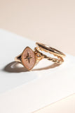Northern Star Marquise Ring Set - Pink
