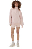 Women's Long Sleeve Half Zip Sweatshirt Fleece Oversized Pullover Sweater