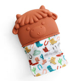Itzy Mitt™ Silicone Teething Mitts: Bunny