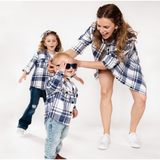 BABY Navy Plaid Flannel