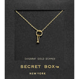 Secret Box 14K Gold Dipped Geometric Pendant Necklace: Gold