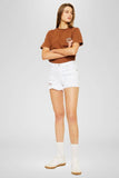 KanCan High Rise White Denim Shorts - KC6216NWT