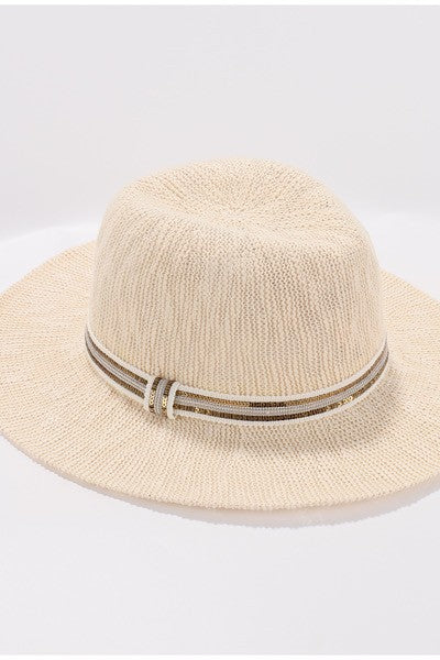 Cream Summer Fedora Hat