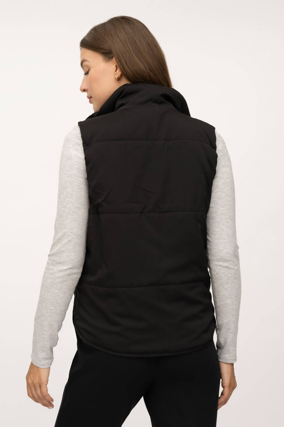 Women's Recycle Below Zero Puffer Vest - Black