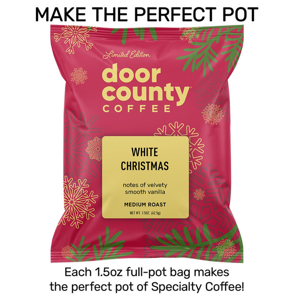 White Christmas Holiday Flavored Coffee, 1.5oz