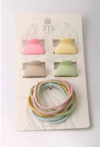 Mini Clip Twist Hair Elastic Set