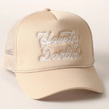 Howdy Darlin' Trucker Hat - Tan