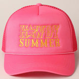 Howdy Summer Trucker Hat - Pink