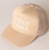 Howdy Summer Trucker Hat - Tan