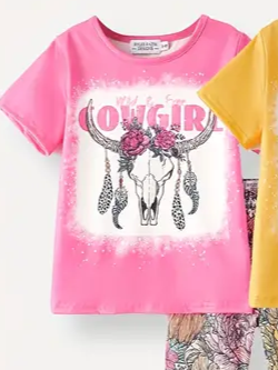 Girl's 2 PC Cowgirl/Floral Set