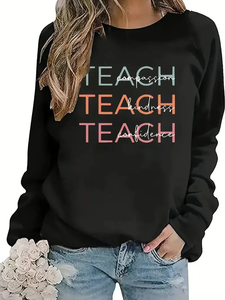 "TEACH" Graphic Crewneck