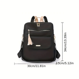 Oxford Nylon Backpack - Grey