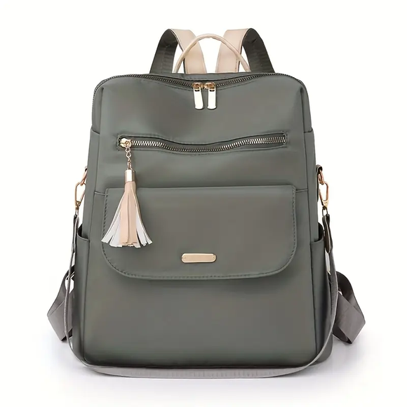 Oxford Nylon Backpack - Grey