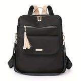 Oxford Nylon Backpack - Black