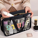 "STUFF" Large Capacity Travel Pouch - Black