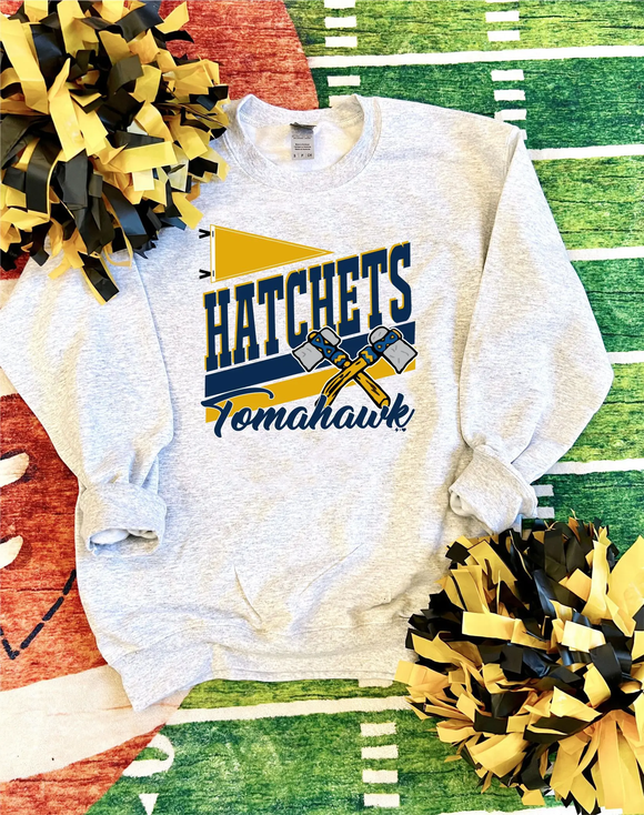 YOUTH & ADULT - Pennant Hatchets Crewneck Sweatshirt
