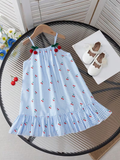 Girl's Sweet Cherry Summer Dress