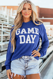 Corded GAME DAY Graphic Long Sleeve Top