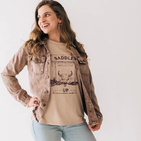 Brown Denim Jacket