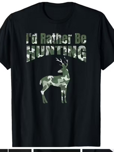 Kids "I'd Rather Be Hunting"Graphic Tee
