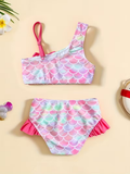 Girl's 2 Piece Mermaid Swimsuit