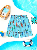 Boy's Fishing Swim Trunks