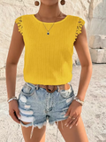 Yellow Casual Floral Back Blouse