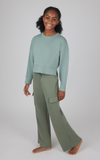 90 Degree Girls Scuba Pullover And Wide Leg Cargo Pant