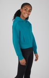 90 Degree Girls Scuba Full Zip Everyday Hoodie Jacket - Crystal Teal
