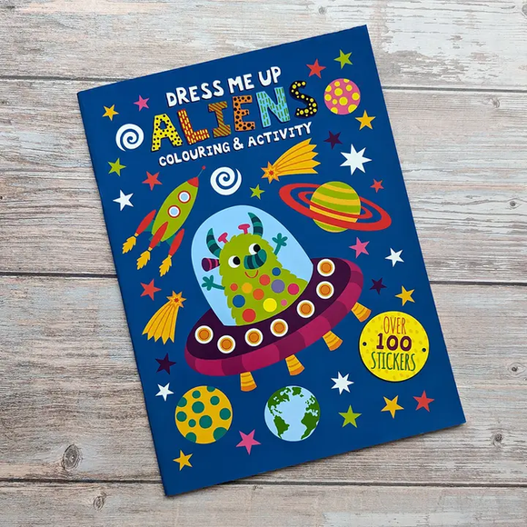 Dress Me Up Coloring & Activity - Aliens