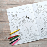 Dress Me Up Coloring & Activity - Aliens