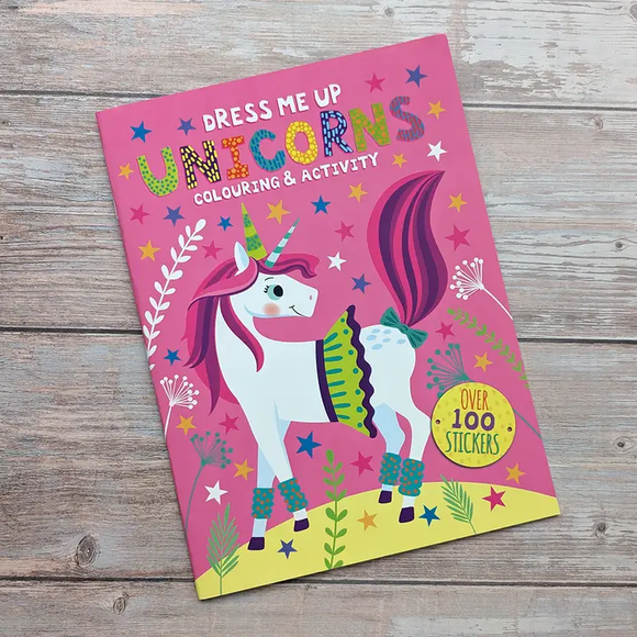 Dress Me Up Coloring & Activity - Unicorns