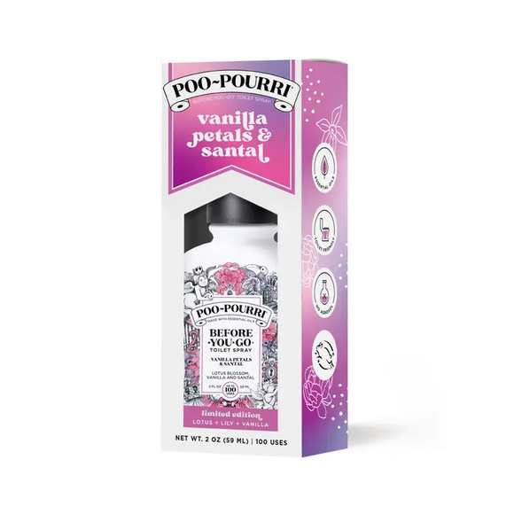 2oz Poo~Pourri Vanilla Petals & Santal